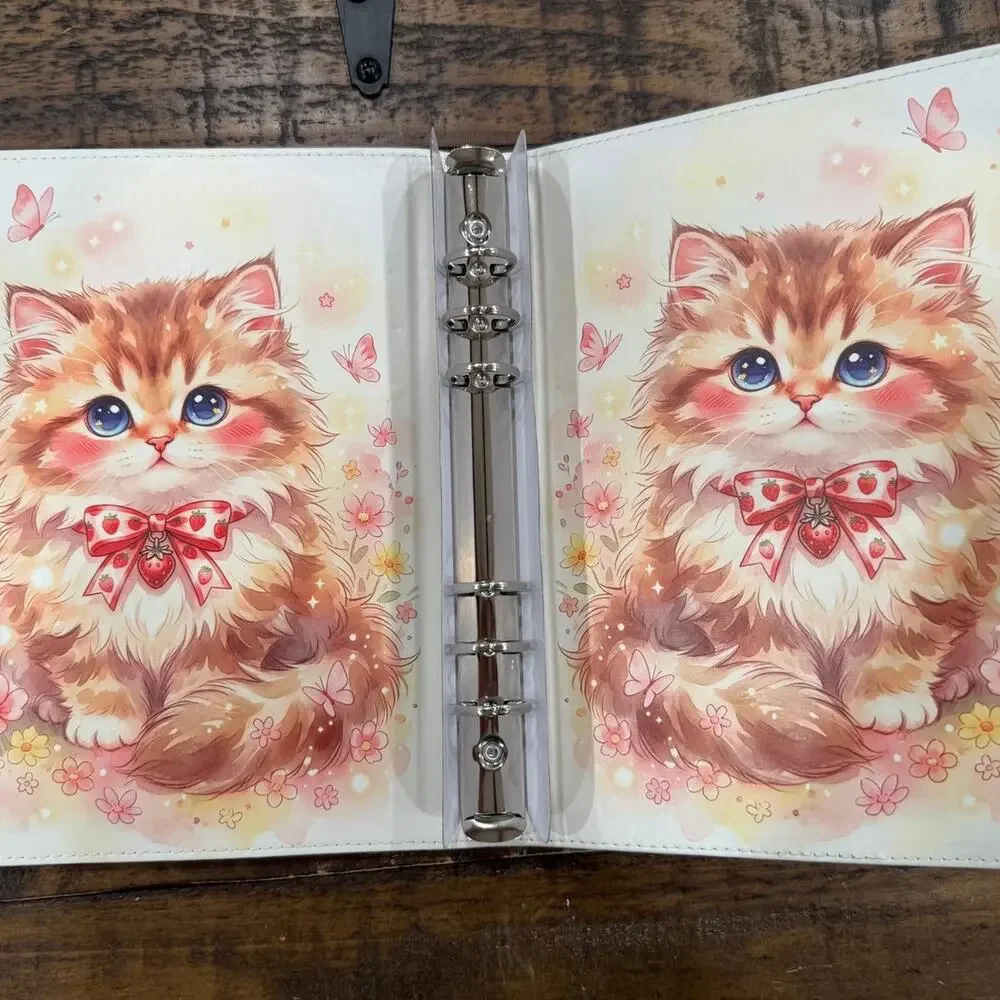 Kitten cat lover A5 Binder w/ matching paper